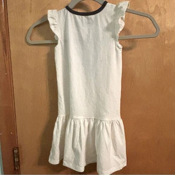 Guess Girls Cream and Black Sundress with Flutter Cap Sleeves Size 4T - Picture 5 of 6